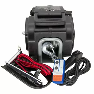 12V 3500LBS Elektrische Seilwinde mit Fernbedienung für Boot ATV Trailer Truck - Bild 1 von 8