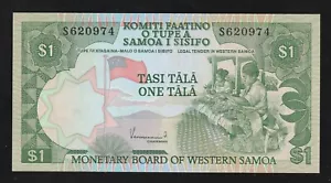 Western Samoa 1 Tala 1980 P 19 banconota non in circolazione - Foto 1 di 2
