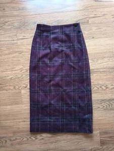 Liz Claiborne LizSport lila WICKELROCK Damengröße 8 Wollmischung gefüttert gebraucht, in einwandfreiem Zustand - Bild 1 von 7