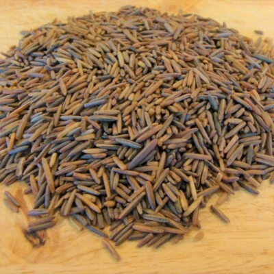 1 LB BINESHII FAMOUS GOURMET WILD RICE HAND HARVESTED, CEDAR WOOD PARCHED. - Image 1 of 2