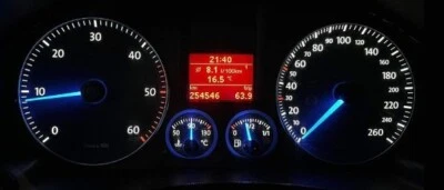 VOLKSWAGEN GOLF 5 INSTRUMENT CLUSTER LED CONVERSION KIT SPEEDO DASH GOLF MKV MK5 - Image 1 of 4