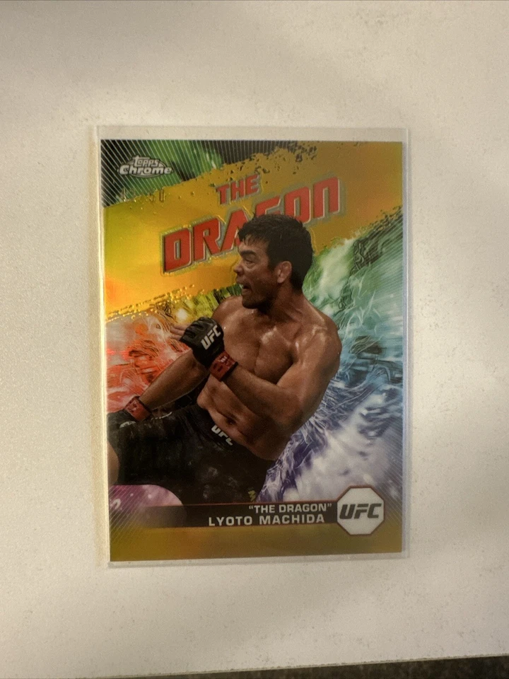 2024 Topps Chrome UFC AKA The Dragon Refractor Lyoto Machida #AKA-3 GOLD /50 - Image 1 of 2