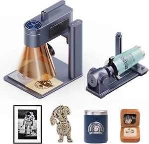 Laserpecker 4 Laser Engraver with Rotary Extention, Fiber Laser Engraving Machin - Picture 1 of 8