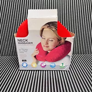 NOS Travel Neck Pillow Airplane/Car U Shaped Electric Vibration Neck Massager - Picture 1 of 9