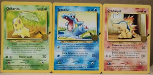 Pokemon First Partner Pack Johto Starters Jumbos Chikorita Cyndaquil Totodile - Bild 1 von 8