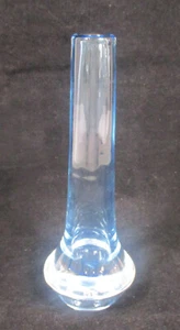 Vintage Smålandshyttan Sweden Long Neck Bud Vase Blue 23cm - Picture 1 of 7