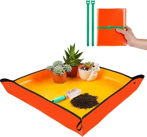 Repotting Mat for Indoor Plant Transplanting & Potting Soil Mess Control, 26.8"  - Picture 1 of 12