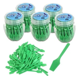 5 Can Pana 2.5" Green Mini Plastic Makeup Cosmetic Facial Mask Spatula Scoop - Picture 1 of 6
