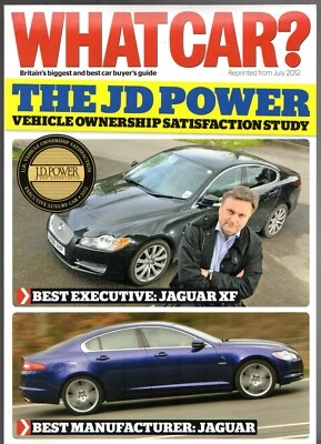 Folleto de ventas desplegable Jaguar XF JD Power Survey Victory 2012-2013 mercado del Reino Unido Foto 1 de 2