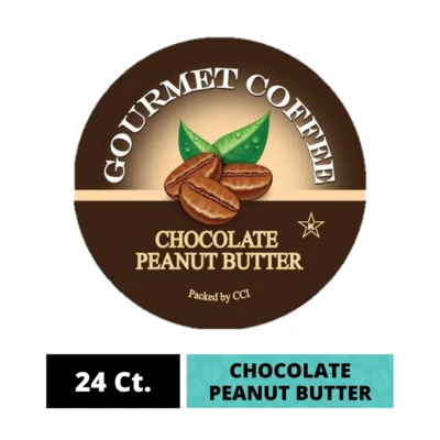 Cápsulas de café con mantequilla de maní y chocolate, tazas K de un solo servicio de 24 quilates para cerveceros Keurig Foto 1 de 4