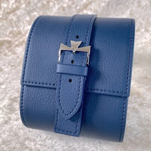 VACHERON CONSTANTIN Watch Travel Carry Case Pouch Blue Leather - Picture 1 of 15
