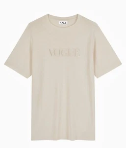 Genuine VOGUE 'Perfectly Pale' Logo T Shirt Top Size L ~ Brand New w/Tags - Picture 1 of 5