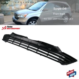 Front&Lower Bumper Grille Fit For Honda CRV CR-V 2007-2009 Sedan Black Chrome - Bild 1 von 7