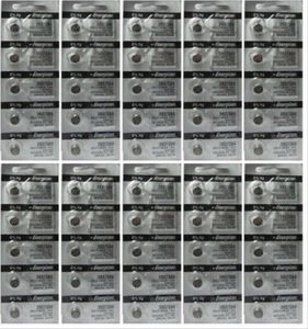 Fifty (50) ENERGIZER 392/384 192 SR41SW LR41 AG3 V392 D384 D392 Watch Batteries - Picture 1 of 1