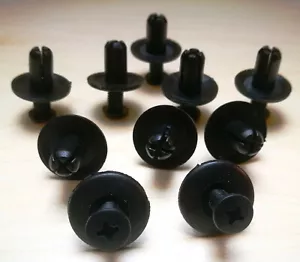 10x 8mm Befestigungs Verkleidungs Clip Clips Auto Roller Mofa Motorrad Quad ATV - Bild 1 von 3