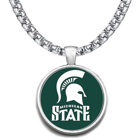 Large Michigan State Spartans Mens 24" Chain Pendant Necklace FREE SHIP' D30 Cover