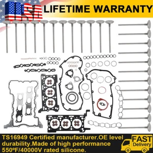 Head Gasket Seal & Intake Exhaust Valves For Jeep Grand Cherokee Ram 1500 3.0L - Picture 1 of 23