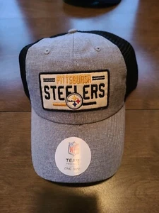 Nice NFL Team Headwear Pittsburgh Steelers Mesh Snapback Trucker Hat. NWT - Picture 1 of 3