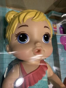 Baby Alive Splash'n Snuggle Baby Blonde Hair Doll for Water Play, Accessories - Picture 1 of 11
