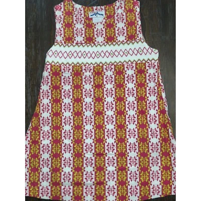 Silly Goose Hand Smocked Dress Floral Cotton Sleeveless Pink White Size 3 - Image 1 of 4