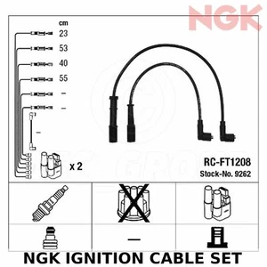 NGK Ignition Cable Set (HT Leads) - Stk No: 9262, Part No: RC-FT1208 - Picture 1 of 1