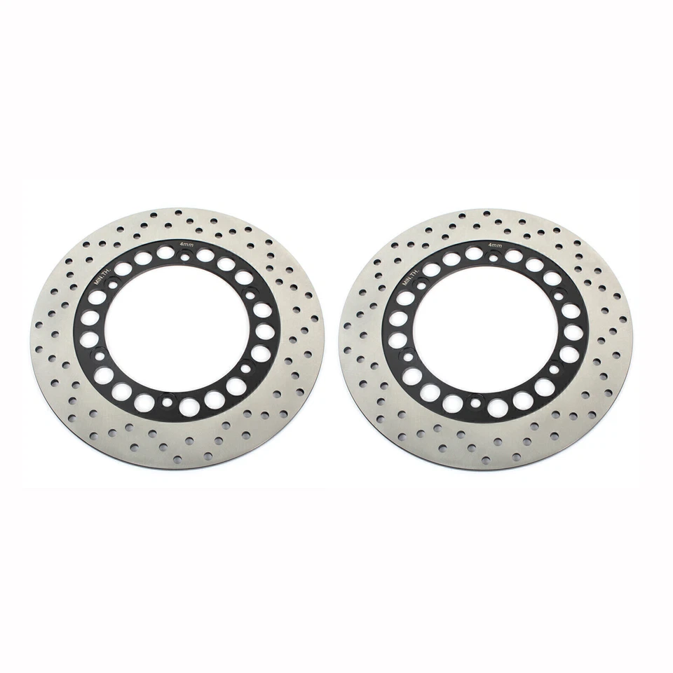 2 Front Brake Rotors Discs For YAMAHA XJ 650 1983-1984 XV 1000 Virago 1986-1995 — 第 1/4 张图片