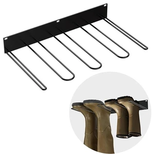 2Pcs Metal Boot Rack Black Hanging Boot Organizer Home Mudroom Porch - Picture 1 of 6