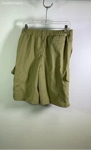 NIKE Green Bottom Button Nylon Shorts Kids - Size XL - Picture 1 of 4