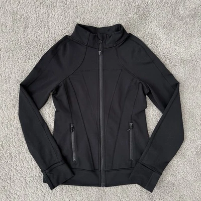 Ivivva By Lululemon Jacket Girls 14 Black Full Zip Define Mock Neck - Image 1 of 4