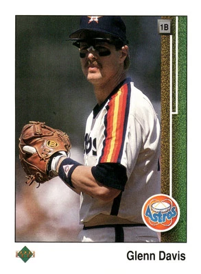 1989 Upper Deck #443 Glenn Davis Houston Astros Baseball Card - Image 1 of 2