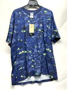 Nike ACG Dri Fit Shirt Men's XL Midnight Navy Leafcutter HJ0794-410 (B5) - Picture 1 of 6