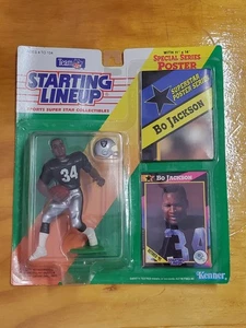 Tarjeta NFL Bo Jackson 1992 figura alineación inicial LA Raiders superestrella póster nuevo - Imagen 1 de 4