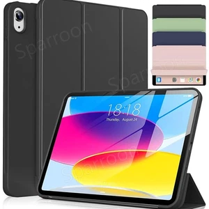 Tri-Fold Slim Smart Leather Case For iPad 5 6 7 8 9 10 11th Air Pro 13" 11" Mini - Picture 1 of 80