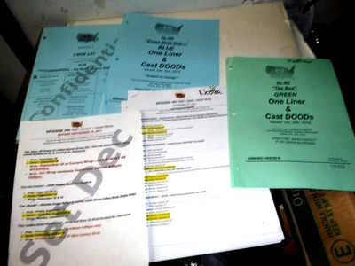 MAN IN THE HIGH CASTLE TV SERIES Paperwork Lot Crew List One Line Schedules ++ - Image 1 of 4