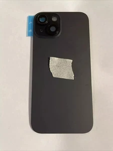 Back Glas Rückschale für iPhone 15 Kompatibel Apple Magnete Schwarz Grau - Bild 1 von 2