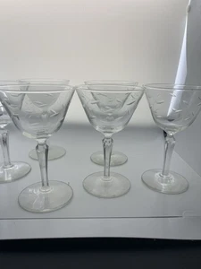 Vintage Libbey “Windswept” Cocktail Glass (set Of 6) - Picture 1 of 3