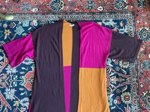 Johnny Was großer Kimono Strick Cardigan Kaschmir/Wolle vorne offen Farbblock - Bild 1 von 12
