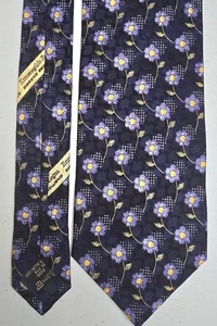 Corbata floral azul ERMENEGILDO ZEGNA 3 1/2" W 59" L -1244 - Imagen 1 de 4