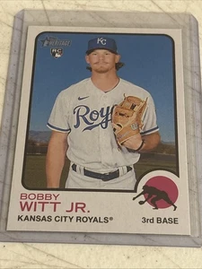 Topps Heritage Bobby Witt Jr. RC 2022 novato #520 Royals - Imagen 1 de 2