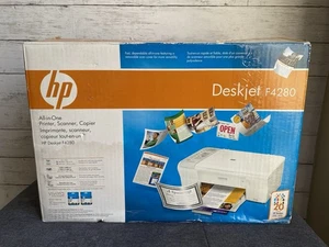 HP Deskjet F4280 New In Box All in One Inkjet Printer Scanner Copier - Picture 1 of 4