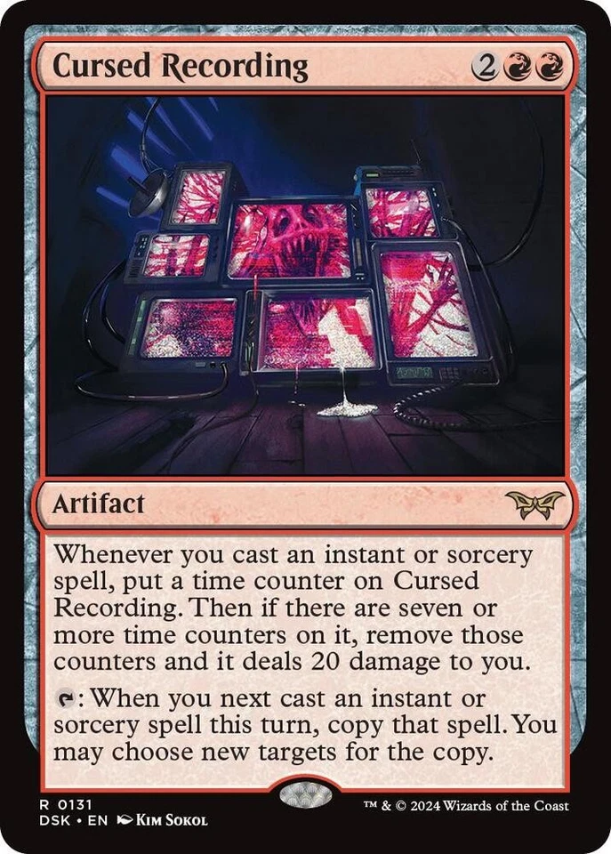 Cursed Recording () Duskmourn: House of Horror NM MTG Non-Foil - Image 1 of 1