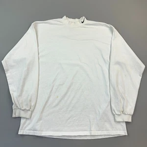Camicia Nike vintage uomo XL pesante manica lunga finto collo logo swoosh USA anni 90 - Foto 1 di 14