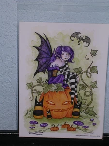 Amy Brown - Waiting For Halloween - Mini Print - SIGNED - Picture 1 of 1