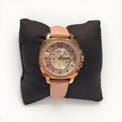 Coach 14503151 Boyfriend 34mm Watch Rose Gold Pink mother-of-pearl dial NWT - Image 1 of 4