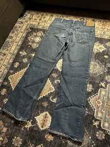 VTG Levi's 517-0917 Orange Tab Denim Jeans Men's 36x34 USA 1980 (36x33.5) Flare - Picture 1 of 9