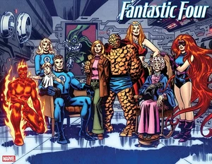 FANTASTIC FOUR #1 1:50 JOHN BUSCEMA WRAPAROUND VARIANT - Picture 1 of 2