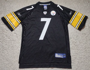 Reebok Pittsburgh Steelers Jersey Men's Medium Black Ben Roethlisberger #7 NFL - Picture 1 of 10