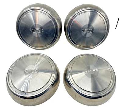 Set 92-07 Ford Econoline Van E-250 E-350 Hubcap Covers OEM Dog Dish 16" Wheel - Image 1 of 4