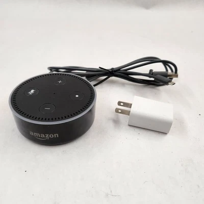 Amazon Echo Dot RS03QR 2nd Generation Smart Speaker Black with Alexa - Image 1 of 4