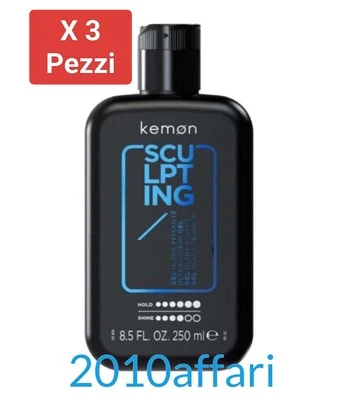 Kemon Sculpting Gel Tenuta Forte 250 ml - 3 Pezzi - Immagine 1 di 2